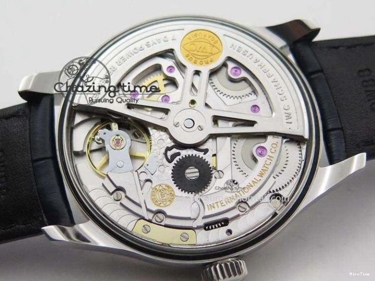 MIROTIME 0412 EasyCare Portuguese Real PR IW500705 ZF 1:1 Best Edition On Blue Leather Strap A52010 V 7310